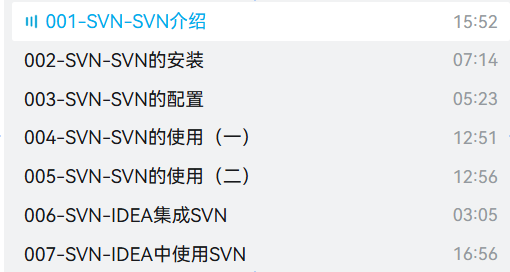 SVN版本管理视频教程